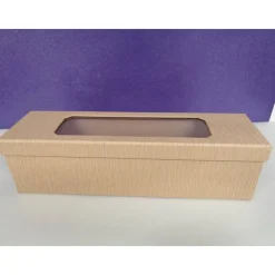 Aufbewahrung BOX / Karton / Geschenkverpackung für Kerzen mit Sichtfenster