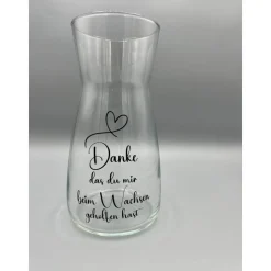 Aufkleber für Blumentopf, Abschiedsgeschenk Kindergarten, Geschenk Lehrer, Danke, dass du mir beim Wachsen geholfen hast