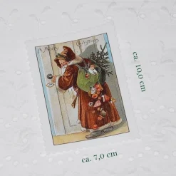 Aufnäher Applikation nostalgische Patches Santa Claus Weihnachtsmann verschiedene Motive