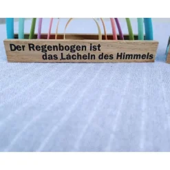 Aufsteller Regenbogen mit Spruch