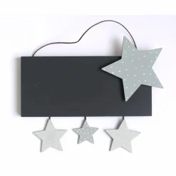 ausgefallenes Hochzeitsgeschenk für das Brautpaar, Türschild Familie personalisiert mit Namen, Haustürschild aus Holz, individuelles Familiengeschenk Holzschild mit Sternen