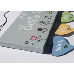 ausgefallenes Hochzeitsgeschenk für das Brautpaar, Türschild Familie personalisiert mit Namen, Geschenk zur Hochzeit, individuell, besonders, einzigartig, wetterfest, einmalig