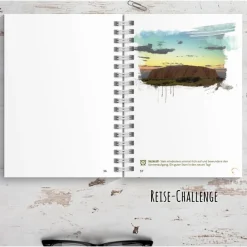Australien Reisetagebuch zum selberschreiben / als Abschiedsgeschenk - DIN A5 mit interaktiven Aufgaben & Reise-Zitaten