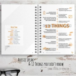 Australien Reisetagebuch zum selberschreiben / als Abschiedsgeschenk - DIN A5 mit interaktiven Aufgaben & Reise-Zitaten