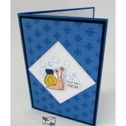 Auswahl 1-5 Grußkarten Stilvolle 3D Geburtstagskarten mit Schnecke 100% Handarbeit