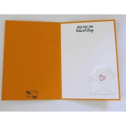 Auswahl 1-5 Grußkarten Stilvolle 3D Geburtstagskarten mit Schnecke 100% Handarbeit