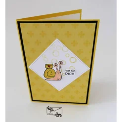 Auswahl 1-5 Grußkarten Stilvolle 3D Geburtstagskarten mit Schnecke 100% Handarbeit