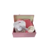 Baby Geschenkset zur Geburt - Babydecke, Greifling, rosa