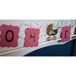 Baby Girlande zur Geburt - Babyparty-Girlande - Babyparty-Dekoration - Geburtsgirlande - Geburtsdekoration