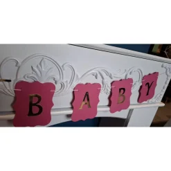 Baby Girlande zur Geburt - Babyparty-Girlande - Babyparty-Dekoration - Geburtsgirlande - Geburtsdekoration