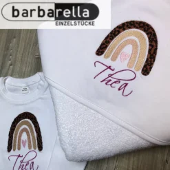 Baby Set 2- Teilig (Kapuzenhandtuch & Shirt)