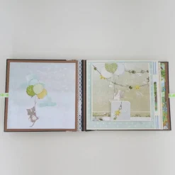 Babyalbum, Fotoalbum, Mini-Album, Leporello Baby, Mädchen, Kind, Größe 17 x 16,5 x 2,5 cm