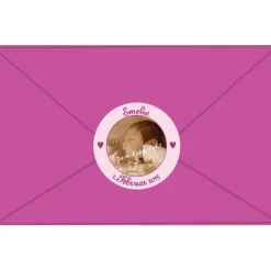 Babyaufkleber zur Geburt | personaliserbar mit Babyfoto