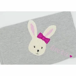 Babydecke mit gesticktem Hasen und Namen - Kindergartendecken - Wunschdecke - Kinderdecke _ Schmusedecke mit Namen
