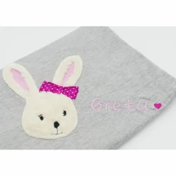 Babydecke mit gesticktem Hasen und Namen - Kindergartendecken - Wunschdecke - Kinderdecke _ Schmusedecke mit Namen