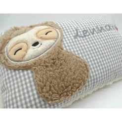 Babyfaultier Faultier Sloth Taufkissen Kuschelkissen Kindergartenkissen Geburtsgeschenk Kinderkissen Taufgeschenk