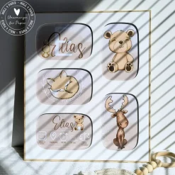 Babygeschenk | Geschenk zur Geburt personalisiert | Geburtsanzeige Geburtstafel |4019