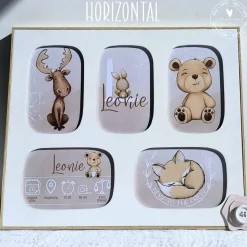 Babygeschenk | Geschenk zur Geburt personalisiert | Geburtsanzeige Geburtstafel |4019