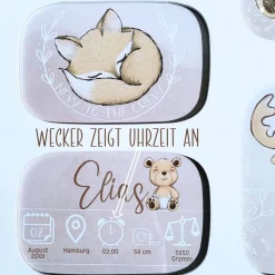 Babygeschenk | Geschenk zur Geburt personalisiert | Geburtsanzeige Geburtstafel |4019