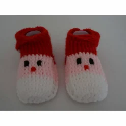 Babyschuhe Weihnachtsmann  amigoll9  gehäkelt  Handarbeit