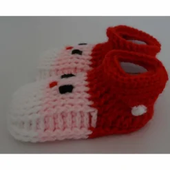 Babyschuhe Weihnachtsmann  amigoll9  gehäkelt  Handarbeit