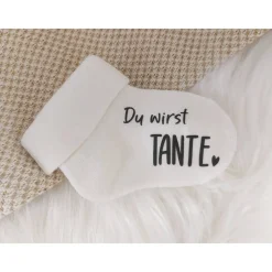 Babysocke zur Schwangerschaftsverkündung – Personalisiertes Geschenk für werdende Eltern & Großeltern