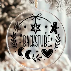 Backstube Kekse Plätzchen Aufkleber Fensterbild für die Weihnachtsbäckerei