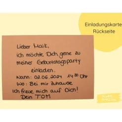 Bagger Einladungskarte Kindergeburtstag | Bagger basteln | Bagger Kindergeburtstag | Baustelle Kindergeburtstag | Gelber
