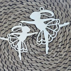 Ballerina Bunnies aus Holz in mehreren Größen, 100 mm und 130 mm | Osterdekoration | Geschenkanhänger | Osterstrauß