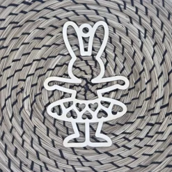 Ballerina Bunnies aus Holz in mehreren Größen, 100 mm und 130 mm | Osterdekoration | Geschenkanhänger | Osterstrauß