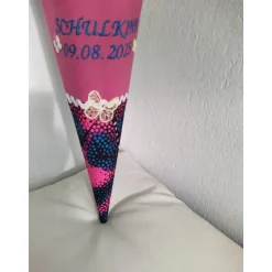 Ballerina Stoffschultüte, Zuckertüte, mit Name