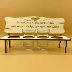 Bank für Schnapsgläser