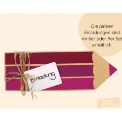 Bastelset Schulanfang Einladung Einschulung basteln | Einladungskarten zur Einschulung | Einladung Schuleinführung