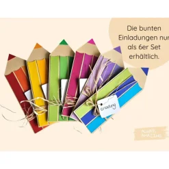 Bastelset Schulanfang Einladung Einschulung basteln | Einladungskarten zur Einschulung | Einladung Schuleinführung