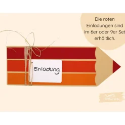 Bastelset Schulanfang Einladung Einschulung basteln | Einladungskarten zur Einschulung | Einladung Schuleinführung