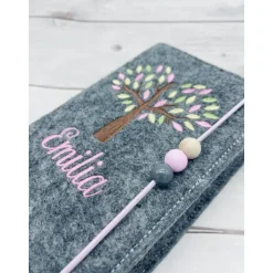 Baum Gotteslobhülle Gebetbuch Hülle Geschenk Kommunion Firmung Geschenkidee Gott Kirche religiös personalisiert