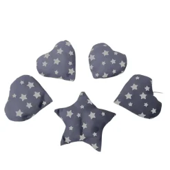 Baumschmuck 5-er Set blau