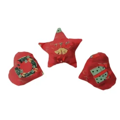 Baumschmuck 3er Set rot