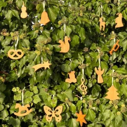 Baumschmuck Eule - Edler Geschenkanhänger aus Kirschbaum-Holz
