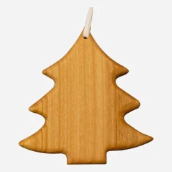 Baumschmuck Tanne – Edler Geschenkanhänger aus Kirschbaum-Holz, Höhe 7,5 cm