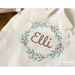 Baumwollbeutel personalisiert | Beutel | Zugbeutel | Geschenkebeutel | Weihnachten | Nikolaus | Advent | Groß