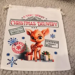 Baumwollsäckchen mit Folie bedruckt 20x 24cm