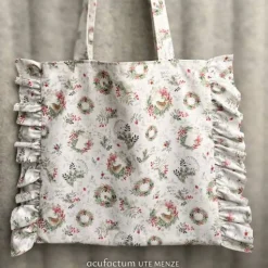 Baumwollstoff Beerenkränze von acufactum by Kerstin Heß – OEKO-TEX –  Weihnachtsmotiv