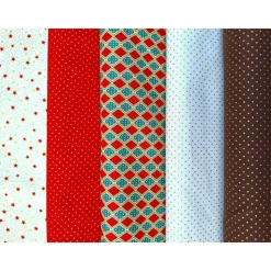 Baumwollstoff braun mit Punktenl in Gold,Weihnachtsstoff, Meterware, Winterstoff, Breite 1,40 m, 100% Baumwolle