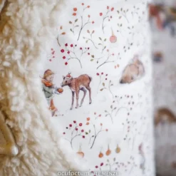 Baumwollstoff Kinder und Rentiere von acufactum by Sophia Drescher  – OEKO-TEX –  Weihnachtsmotiv - ab 30 x 145 cm
