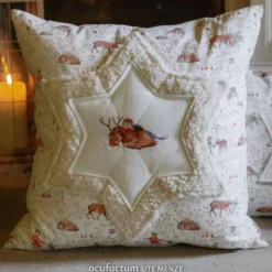 Baumwollstoff Kinder und Rentiere von acufactum by Sophia Drescher  – OEKO-TEX –  Weihnachtsmotiv - ab 30 x 145 cm