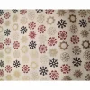 Baumwollstoff mit Schneeflocken und Gold, Winterstoff, Breite 1,40 m