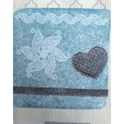 Baumwollstoff mit Weihnachtsmotiven, Weihnachtsstoff, Breite 1,40 m, Meterware, natur,  beige, mint, grau