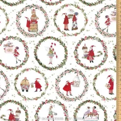 Baumwollstoff Weihnachtsleckerei von acufactum by Silke Leffler – OEKO-TEX – ab 0,3 m Stoff mit Weihnachtsmotiv