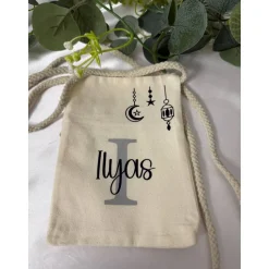 Bayram Eid Geldbeutel – Nachhaltige Geschenkverpackung & Umhängetasche personalisierbar